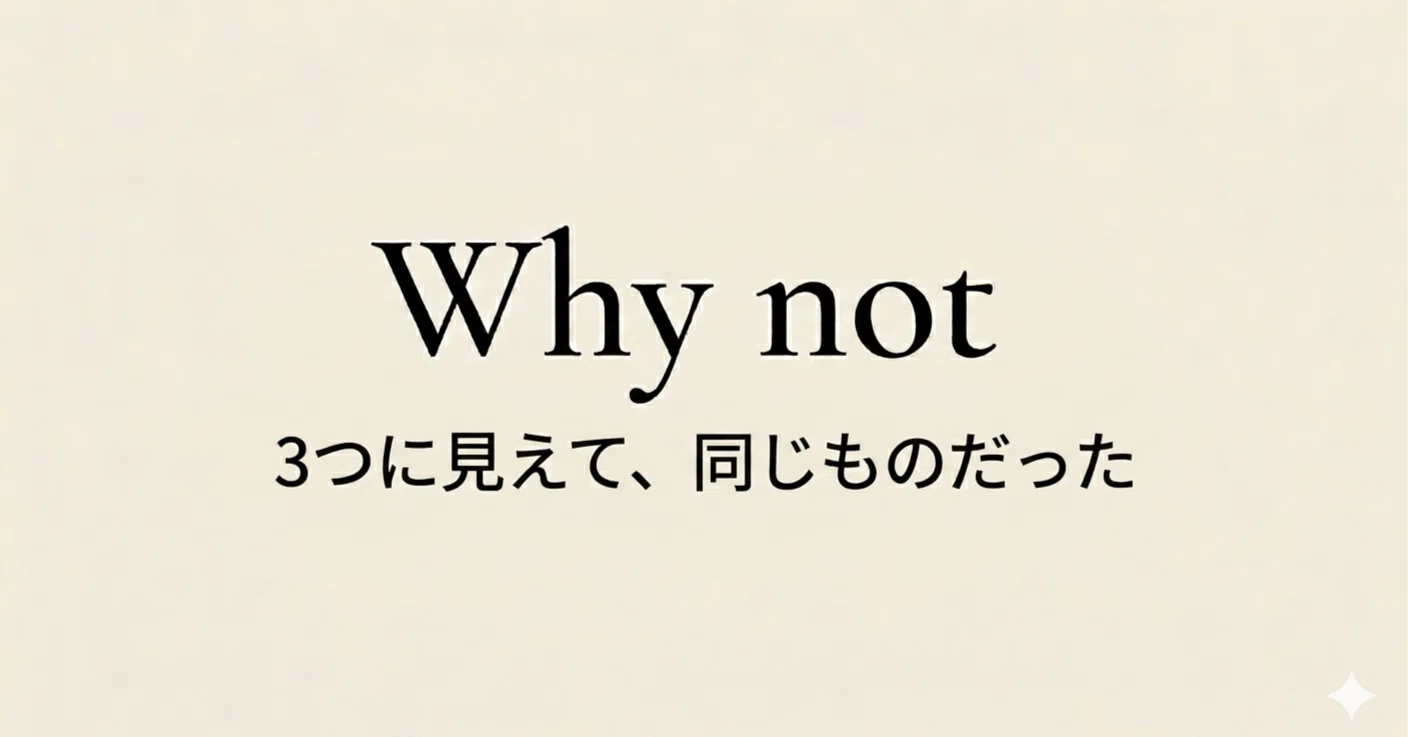 why not 意味
