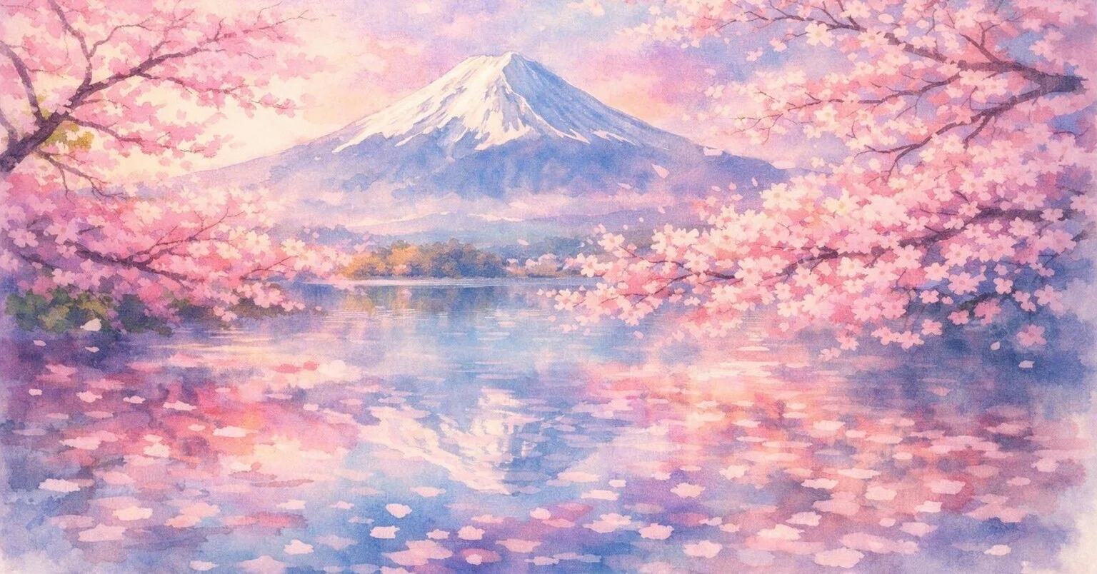 すいさい AI桜富士山｜GANDEAUX（がんどうあつし）