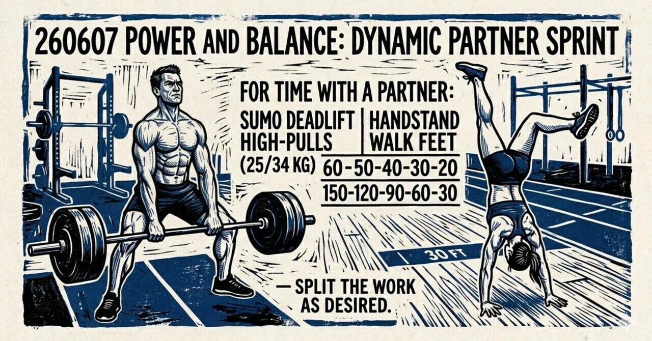 260607 Power and Balance: Dynamic Partner Sprint / 【連動×逆立ちの