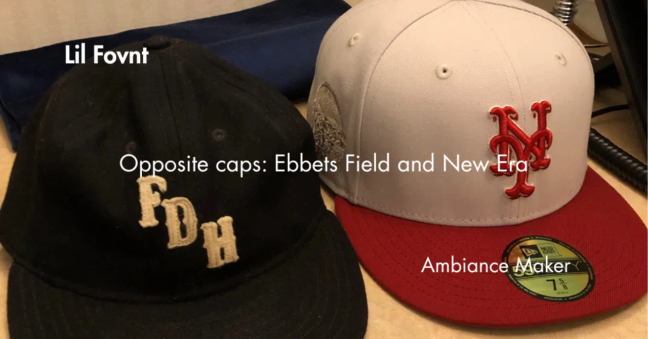 Lil Fovnt #32】対極のキャップ。Ebbets FieldとNew Era