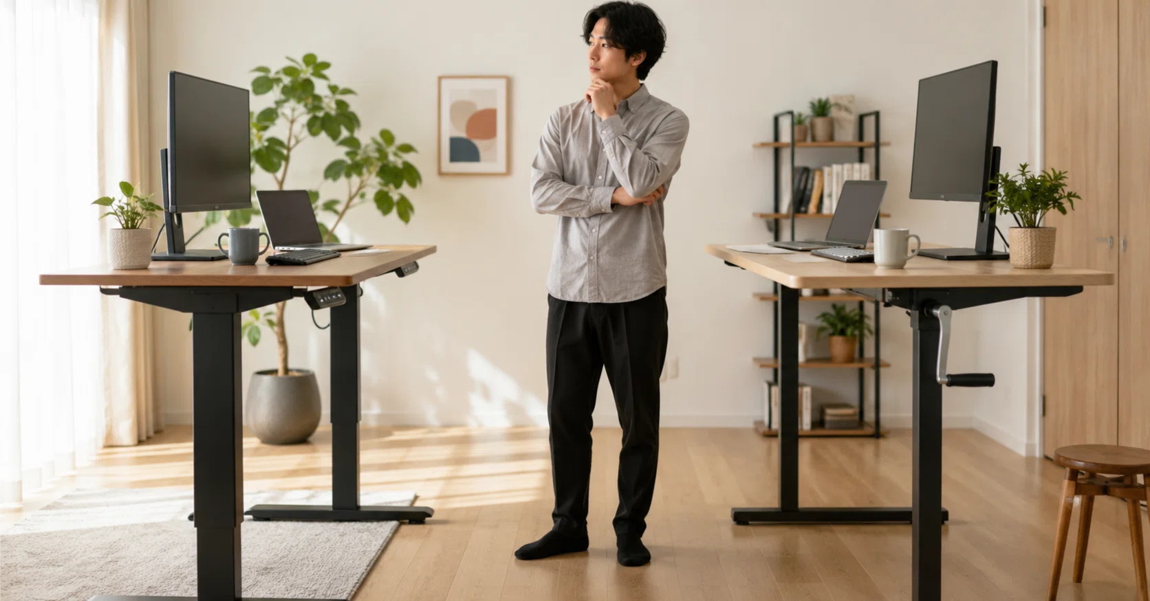 昇降テーブル 家具 スタンディングデスク 高さ カウンターテーブル