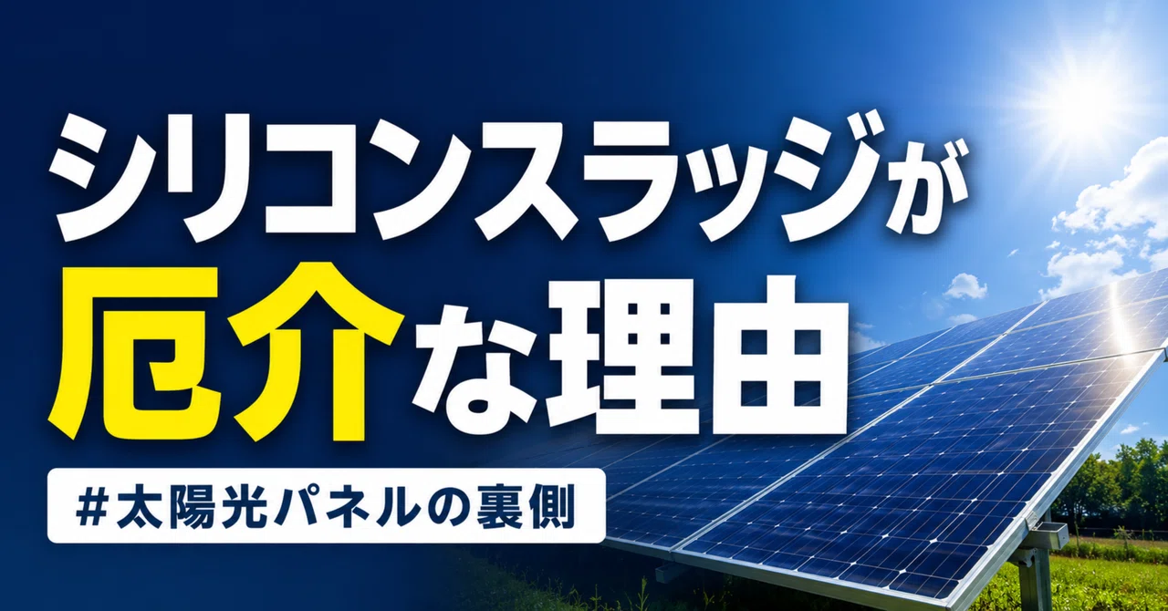 シリコンスラッジが厄介な理由