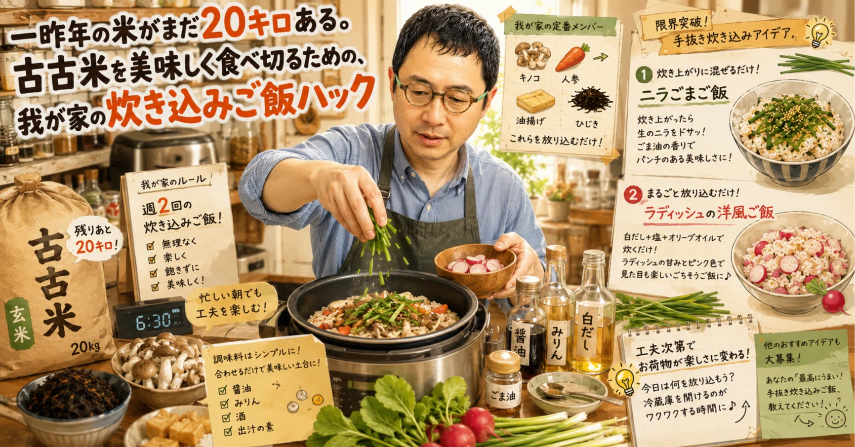 一昨年の米がまだ20キロある。古古米を美味しく食べ切るための、我が家 