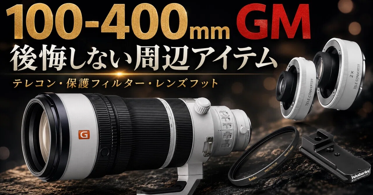 SONY 100-400mm GMは買って終わりじゃない。望遠撮影で後悔しない周辺