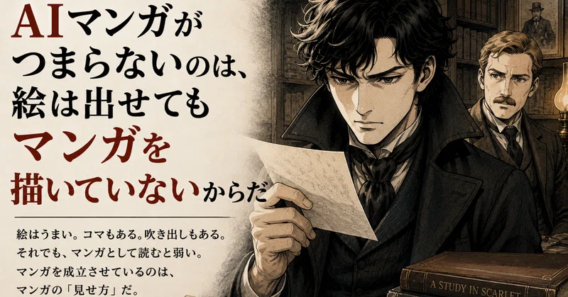 AIマンガがつまらないのは、絵は出せてもマンガを描いていないからだ のニュース画像