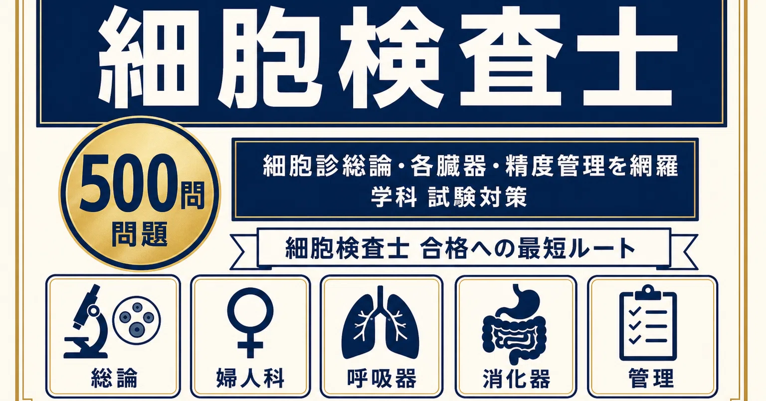 細胞検査士】試験対策問題集500問 解答解説付き｜Study Base