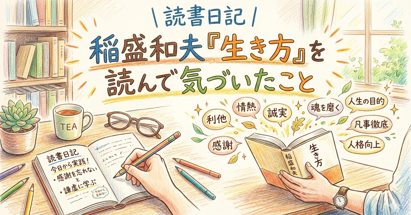 読書日記｜稲盛和夫『生き方』を読んで気づいたこと｜miya