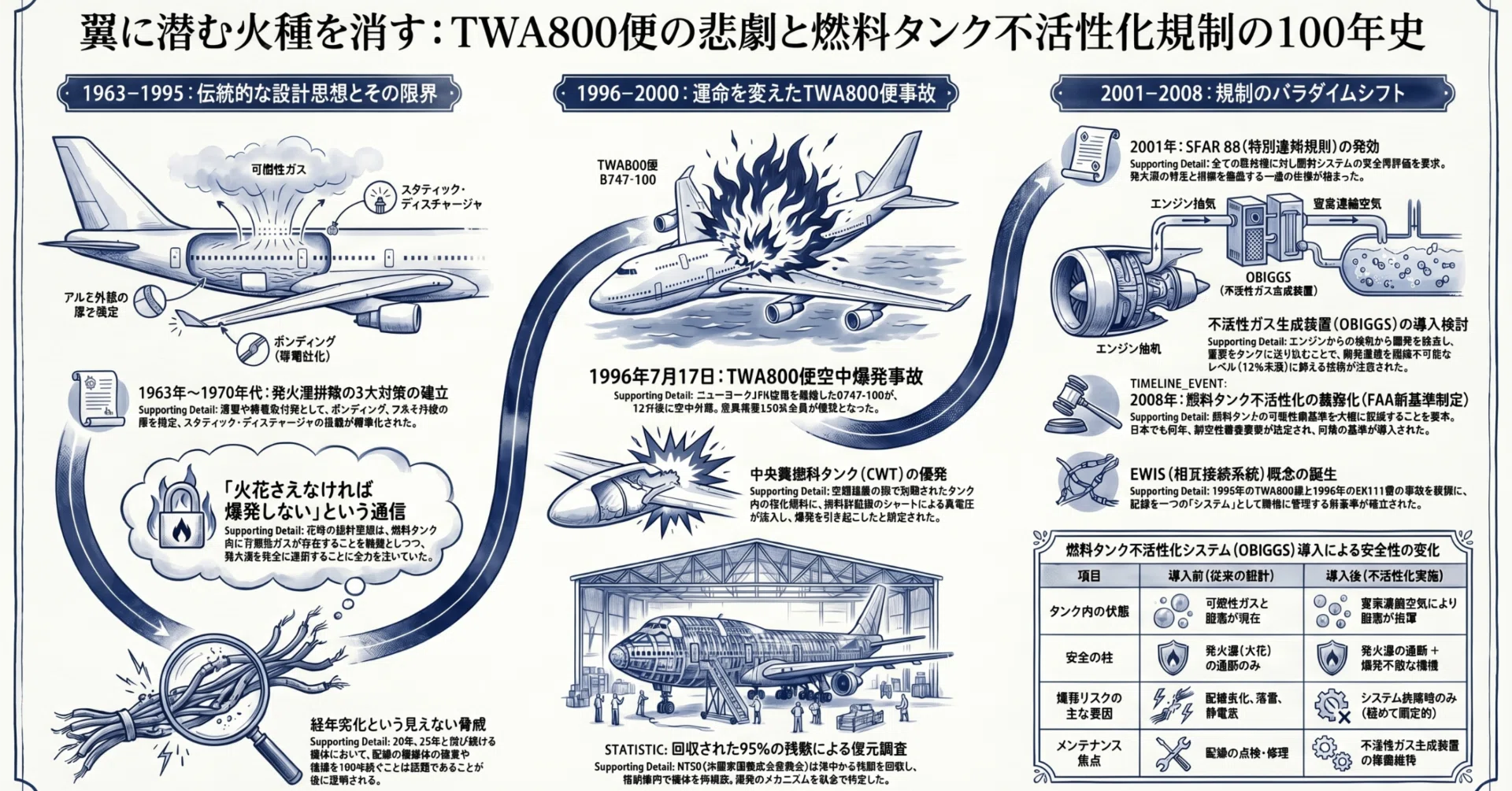 殺意の動機 航空ヒストリー】 #063 - 点火源の排除から不活性化へ――TWA800が変えた