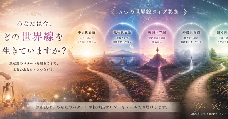 あなたは今、どの世界線を生きていますか?