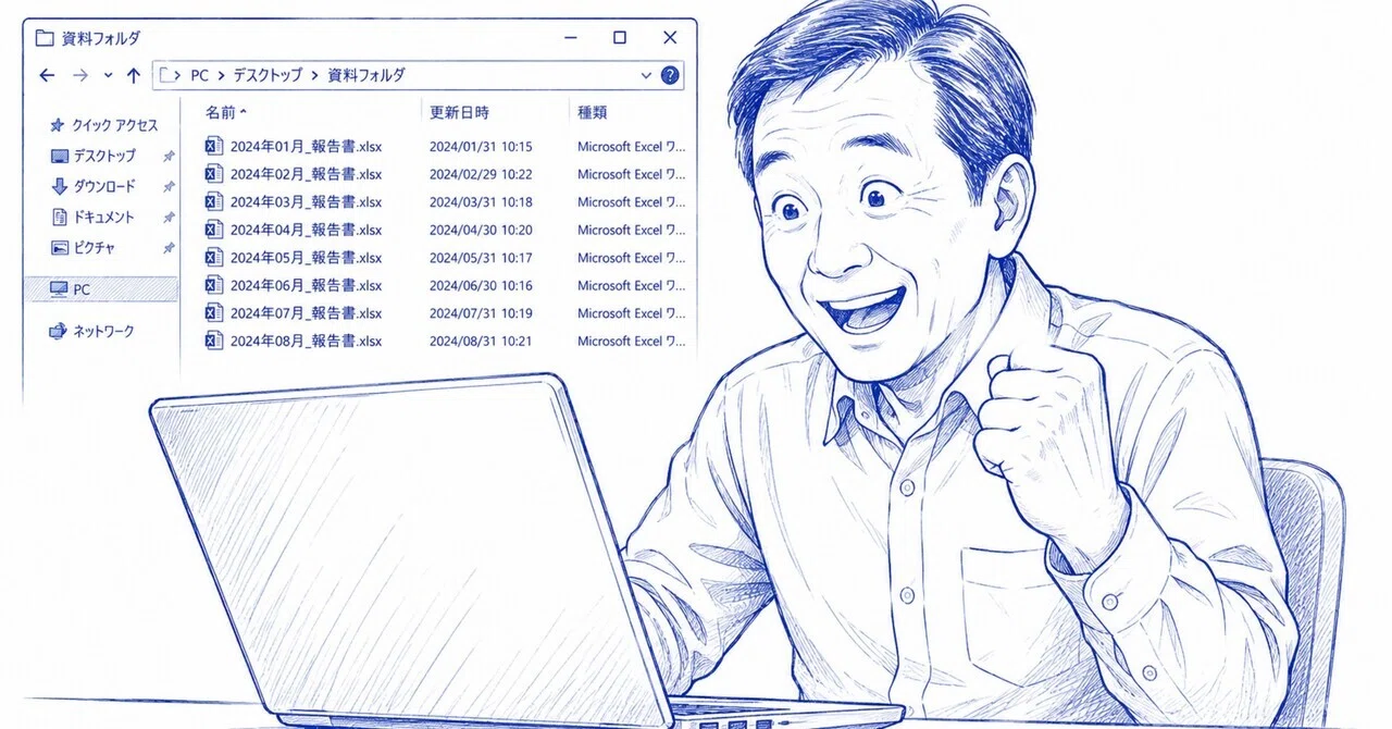 失敗談】Excelを1ファイルづつ開いていた私が、Windows検索で品番調査