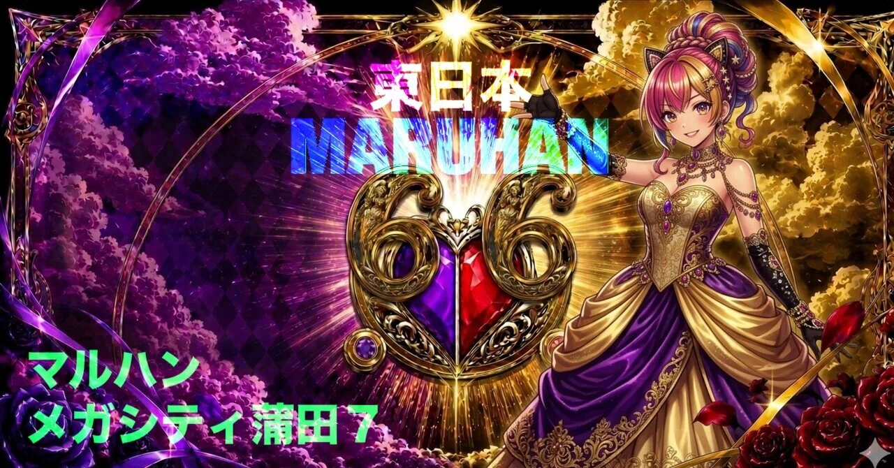 🌈マルハンメガシティ蒲田7 6月6日 超ゾロ目攻略セット🌈｜【スロット