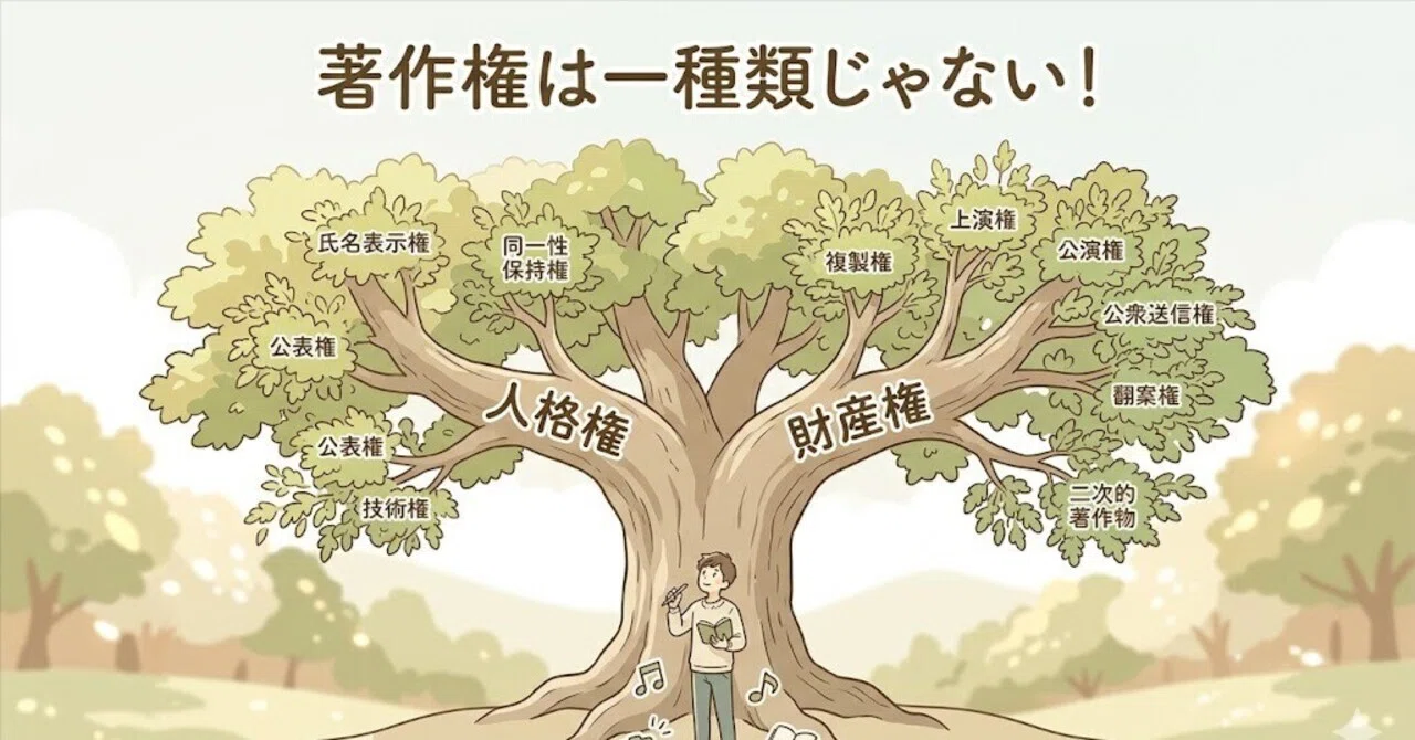 著作権は一種類じゃない！人格権と財産権の違いを整理｜しげちー@CTOが中小企業診断士を目指す学習まとめブログ