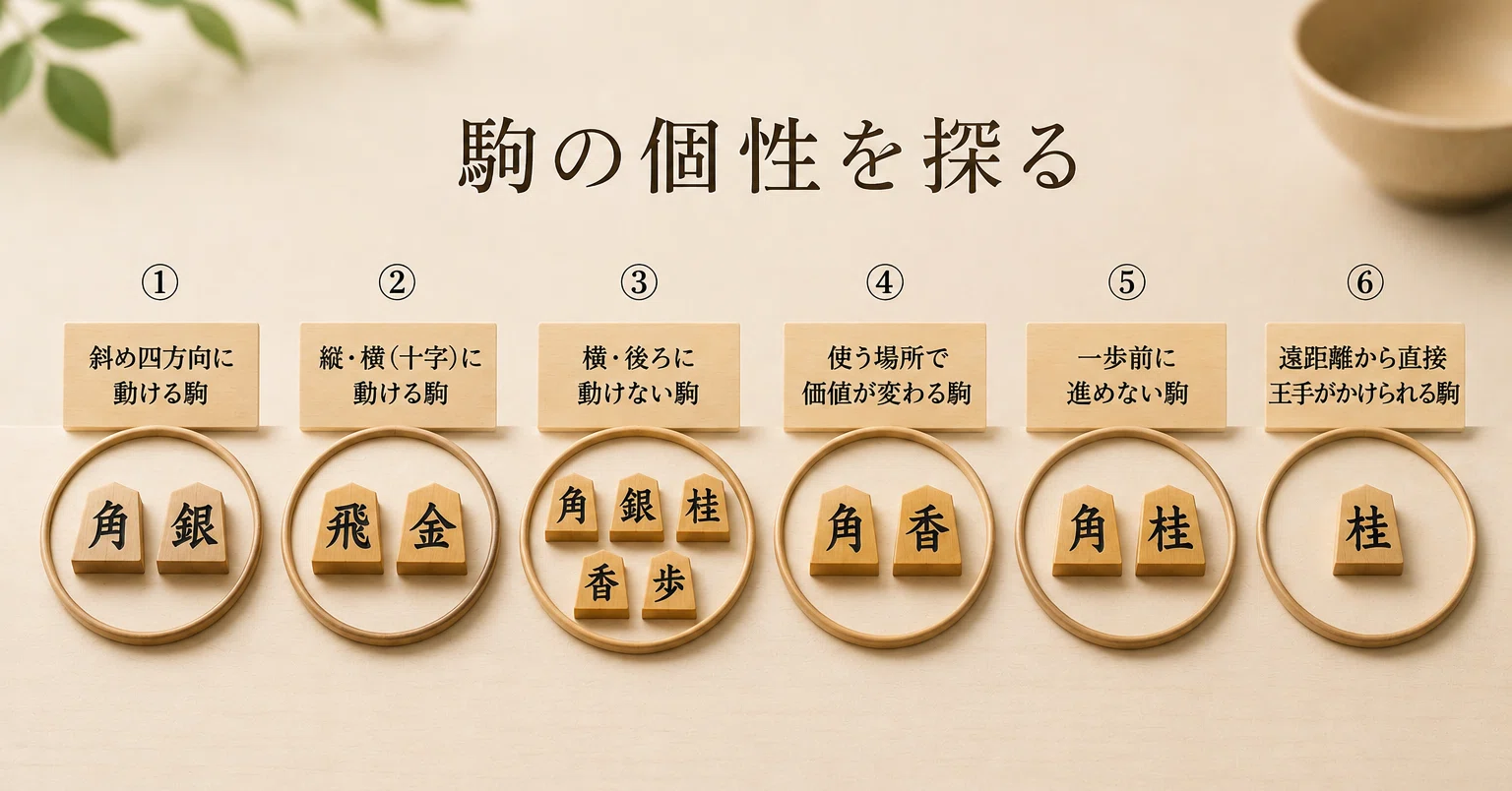 将棋の駒を系統別に整理してみる｜UN-NYU