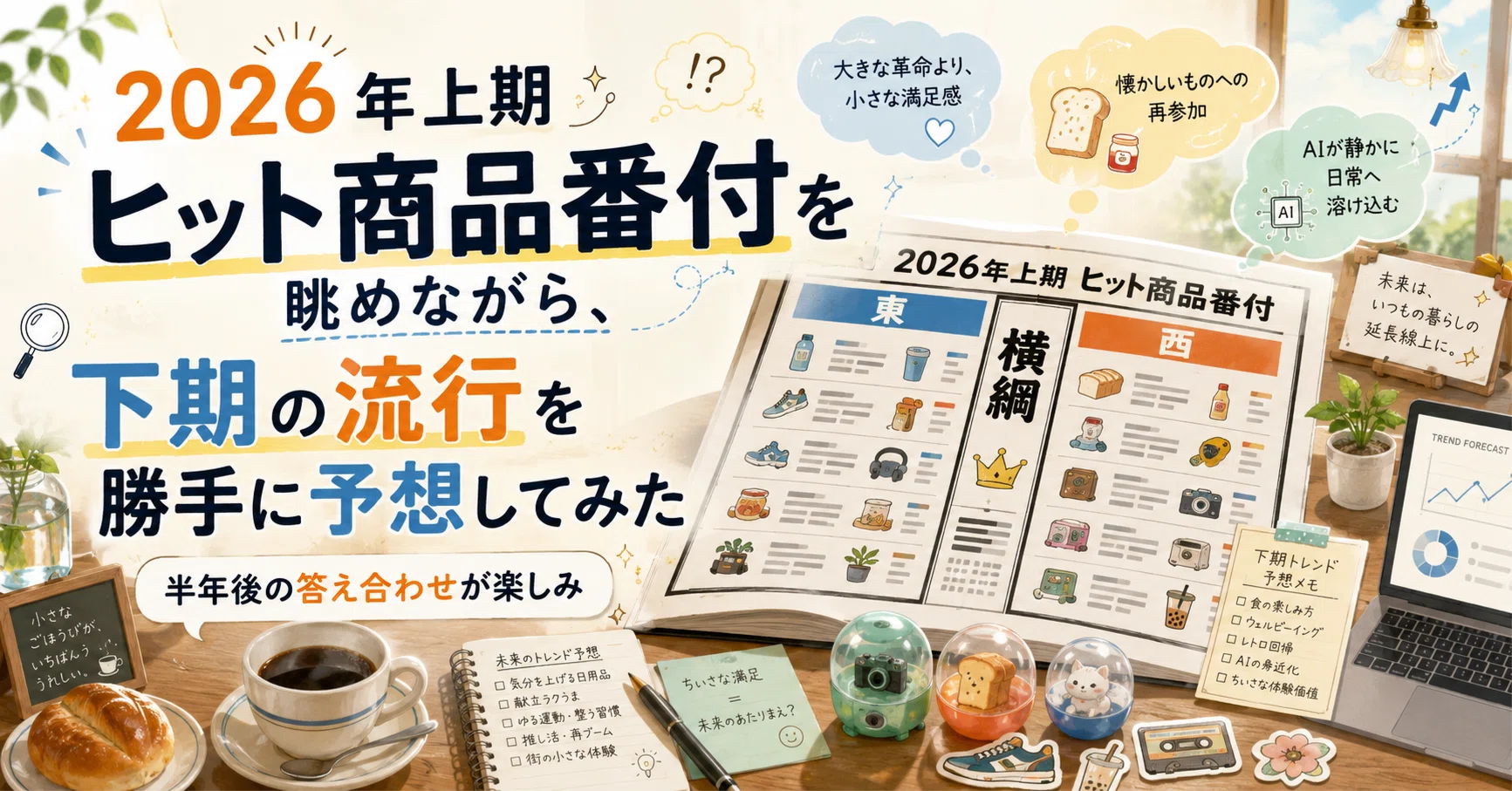 2026年上期ヒット商品番付を眺めながら、下期の流行を勝手に予想して