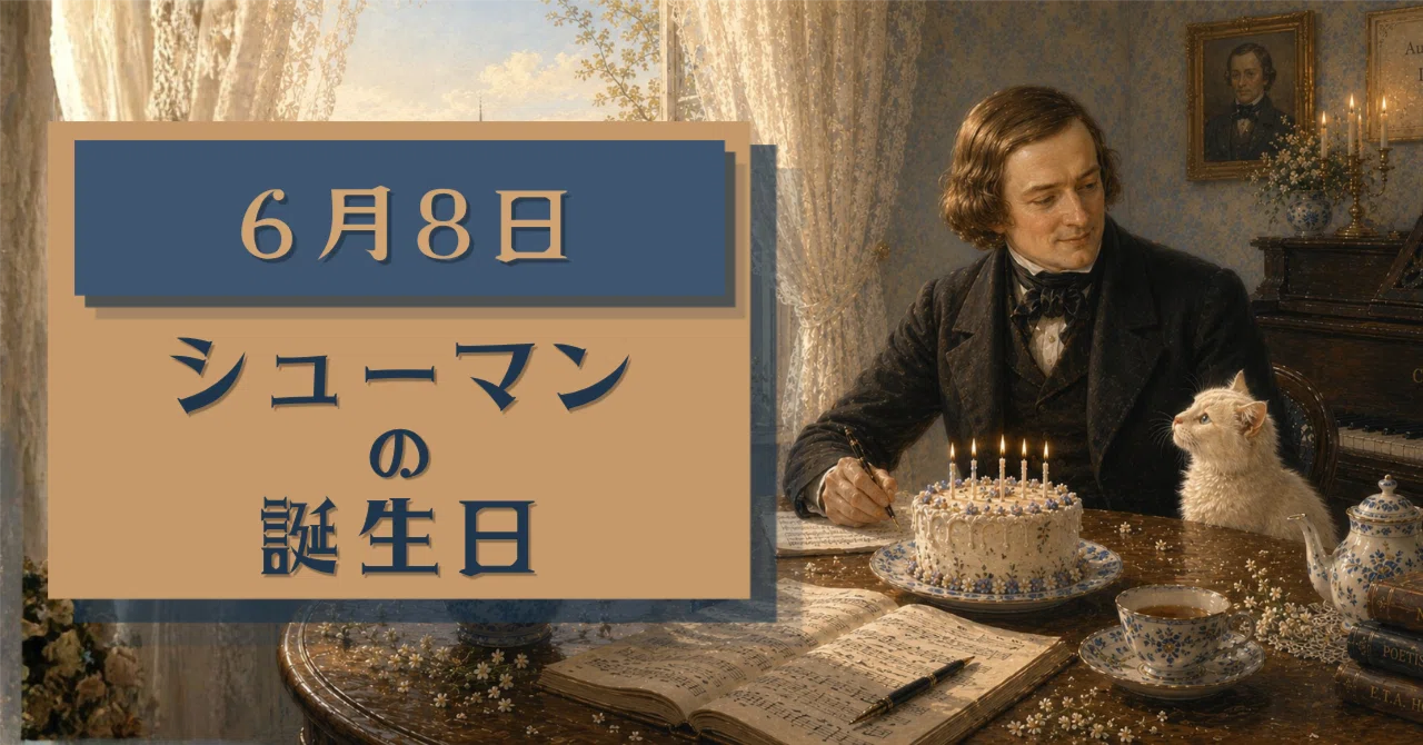 🎂6月8日｜シューマンの誕生日🐾｜こん。