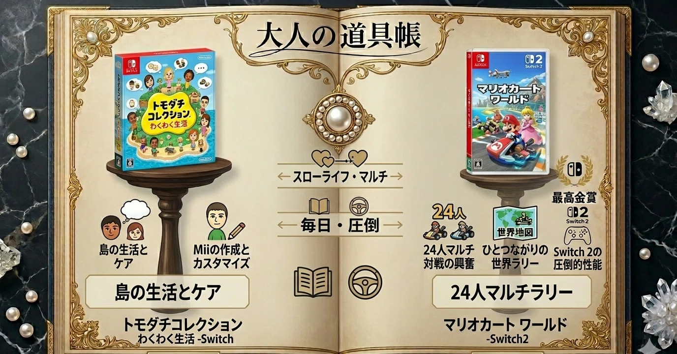 Switchゲーム比較】のんびり島生活の「トモコレ」か、次世代機で大陸を