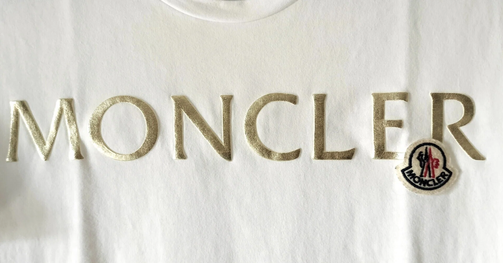 MONCLER モンクレール T-SHIRT GIROCOLLO ロゴプリント 刺繍ワッペン 