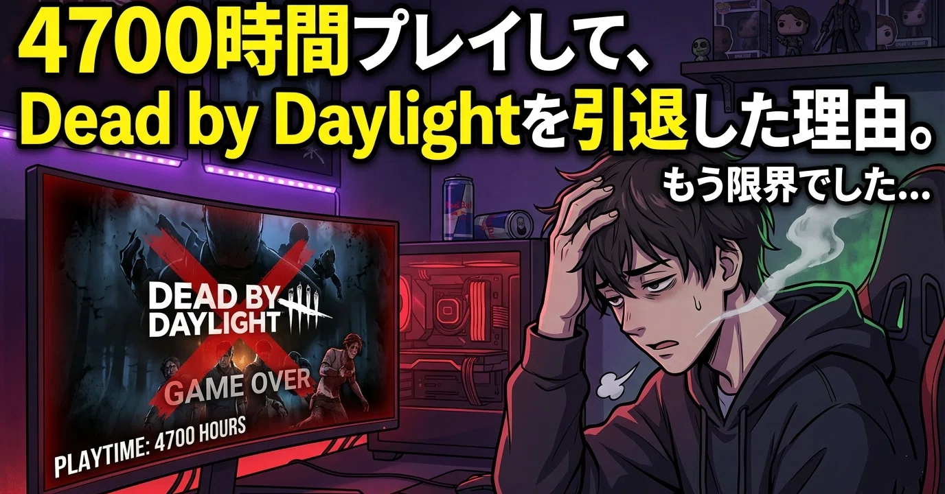 Dead by Daylightを4700時間プレイして引退した理由｜迅影ゲーム 