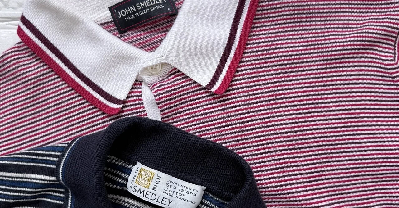 新品　john smedley SOLAオーバーサイズボーダー ニットポロ JOHN SMEDLEY】ボーダーニットポロ｜Kakko-Tradclothing