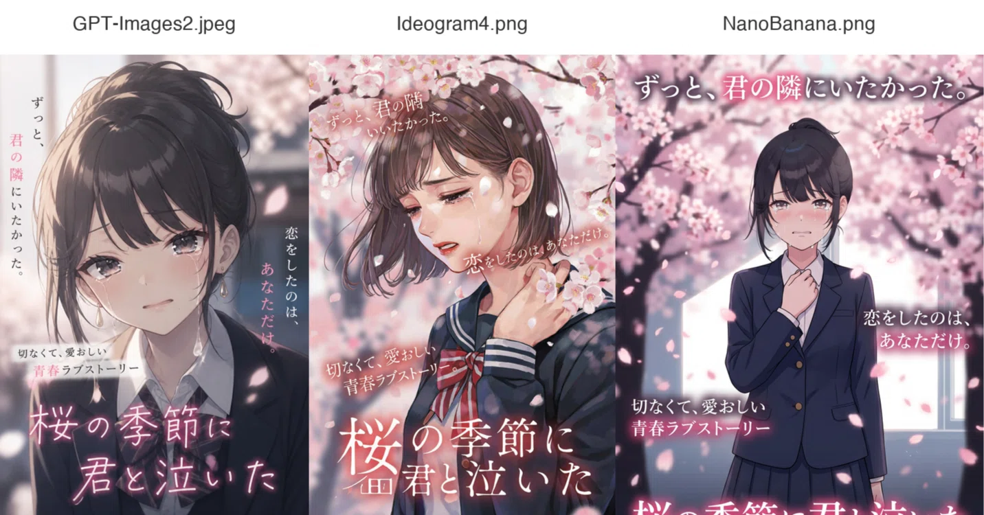 Ideogram4.0】2Dアニメ画像でNano Banana, GPT-Images2.0を超えられる