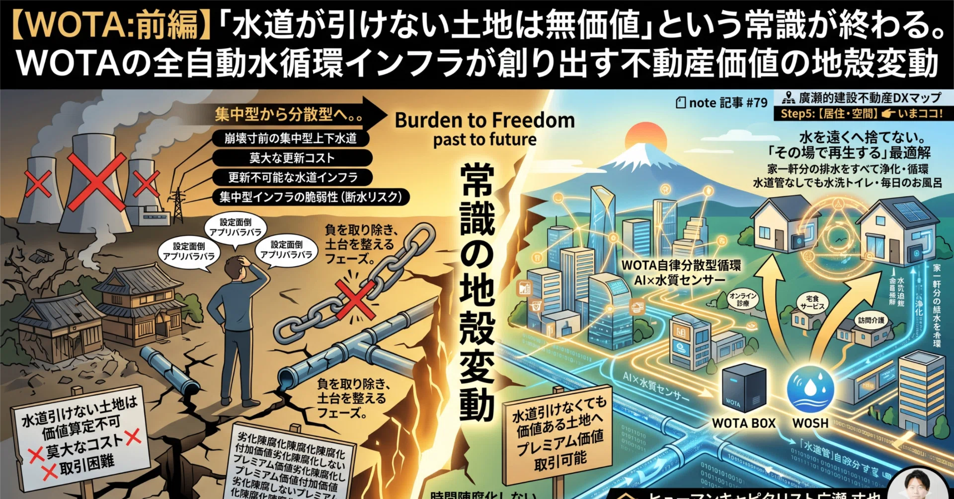 連休お値下げ　易 infinity 外側の繋がり、環境を整える 風水 WOTA:前編】「水道が引けない土地は無価値」という常識が終わる。WOTA