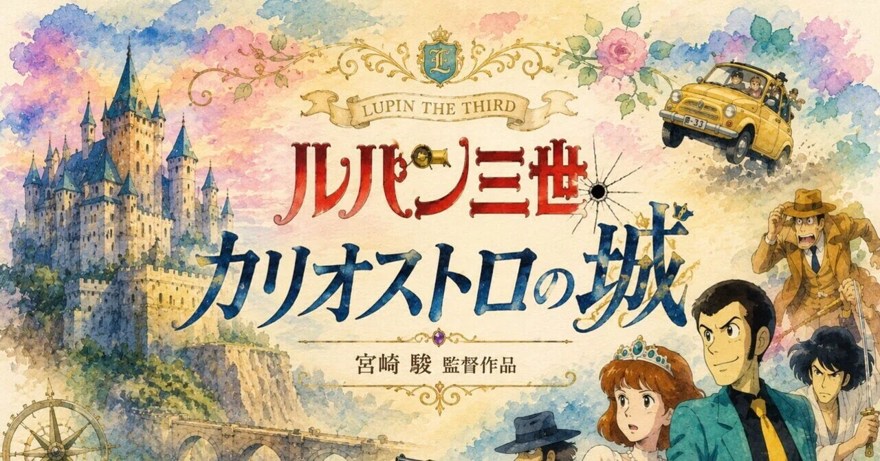 ルパンカリオストロジブリ ルパン ジブリ アニメ ジブリアニメポスター