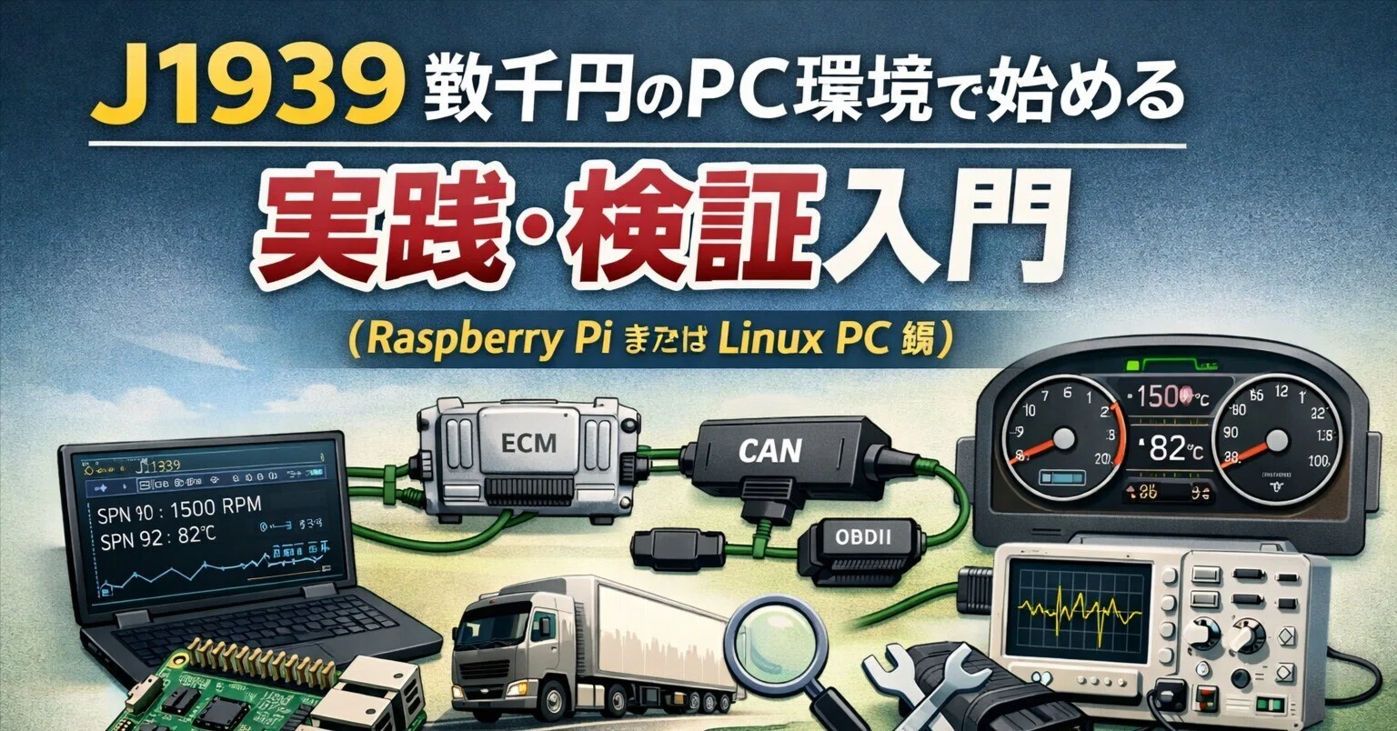 CAN】J1939 数千円のPC環境で始める実践・検証入門(Raspberry Pi