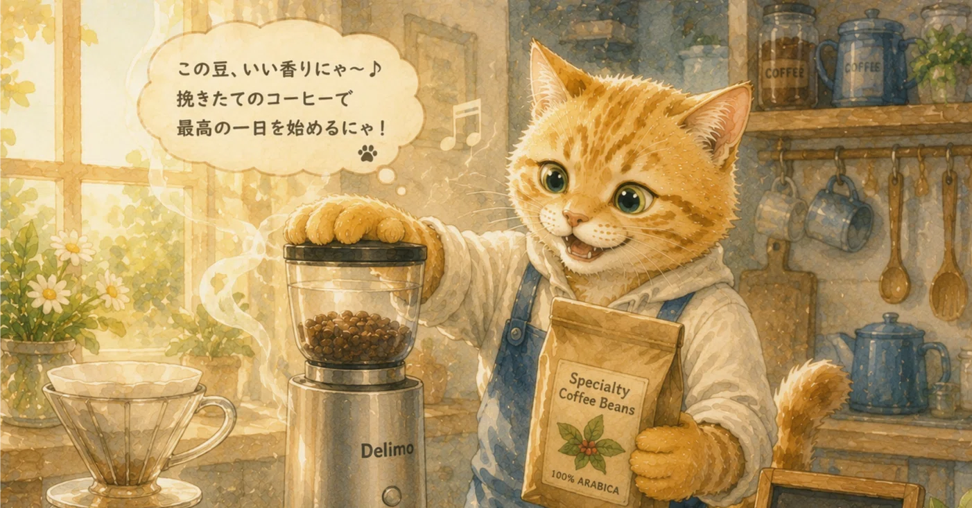 2026年版】コスパの良い電動コーヒーミルおすすめ｜猫吸い中毒よろず