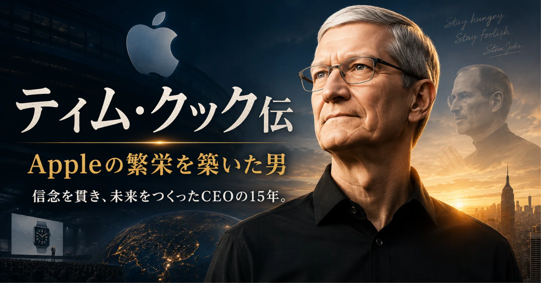 ティム・クック伝 - Appleの繁栄を築いた男｜新貝文将
