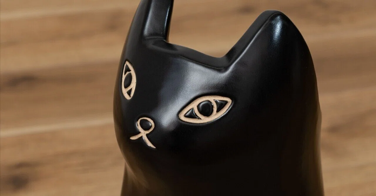 インテリア】玄関を開けるのが楽しみに。「ねこ」が迎える、陶器の