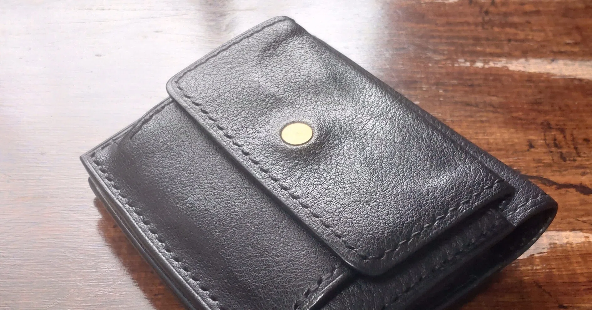 本革 二つ折り 財布 ヌメ革 シボ革 ハンドメイド ミニウォレット genkoh ゲンコウ（genkoh）コンパクト財布 内装にも拘るからこそのエイジング