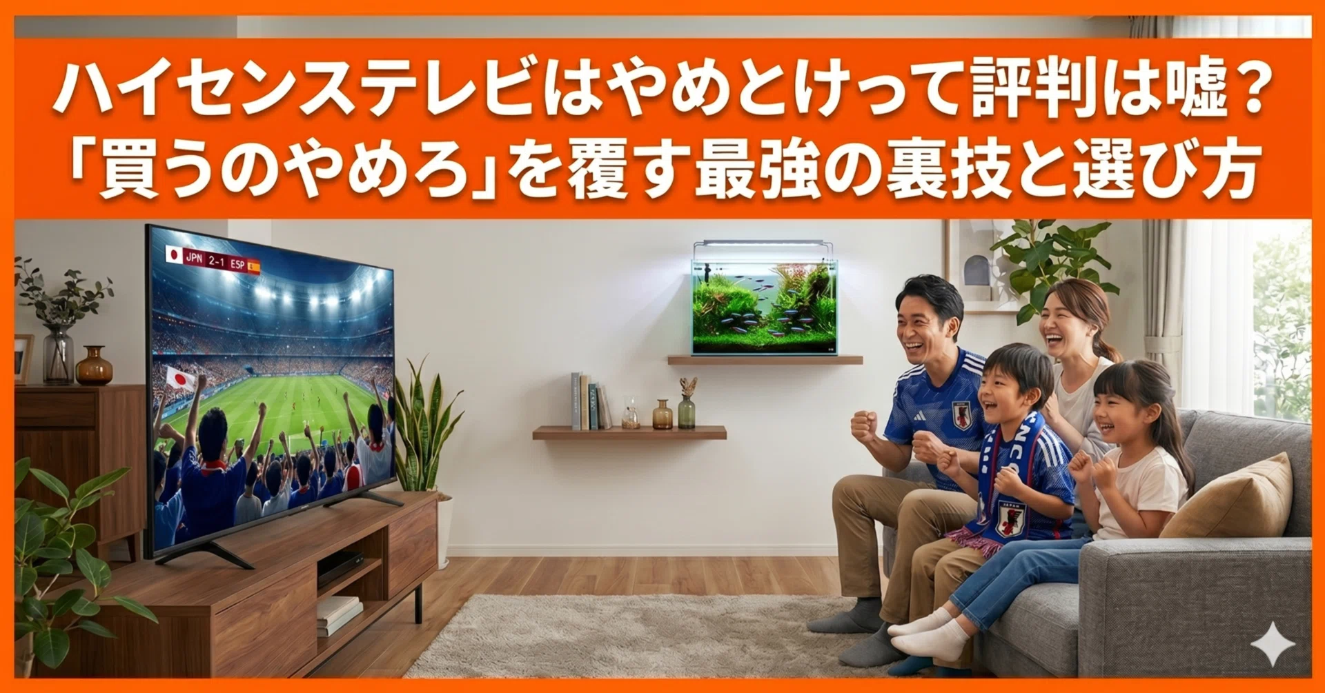 ハイセンステレビはやめとけって評判は嘘？「買うのやめろ」を覆す最強