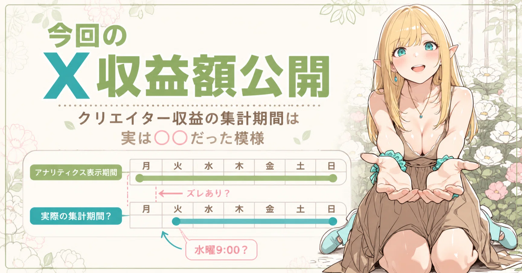 今回のX収益額公開（2026年5月23日～6月5日）｜てんねん｜AIイラスト