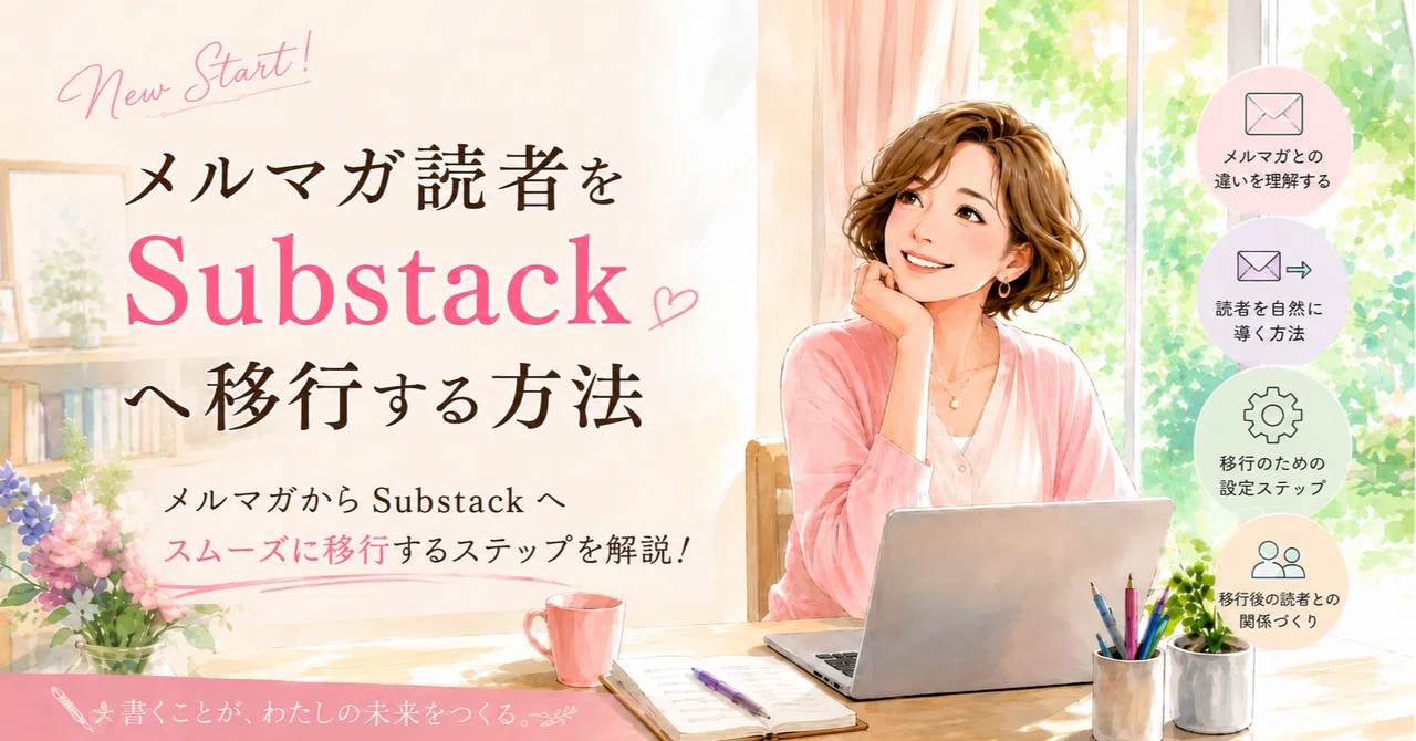 70代の私が実際にやったメルマガ読者をSubstackへ移行する方法｜hanasaku_sapoo