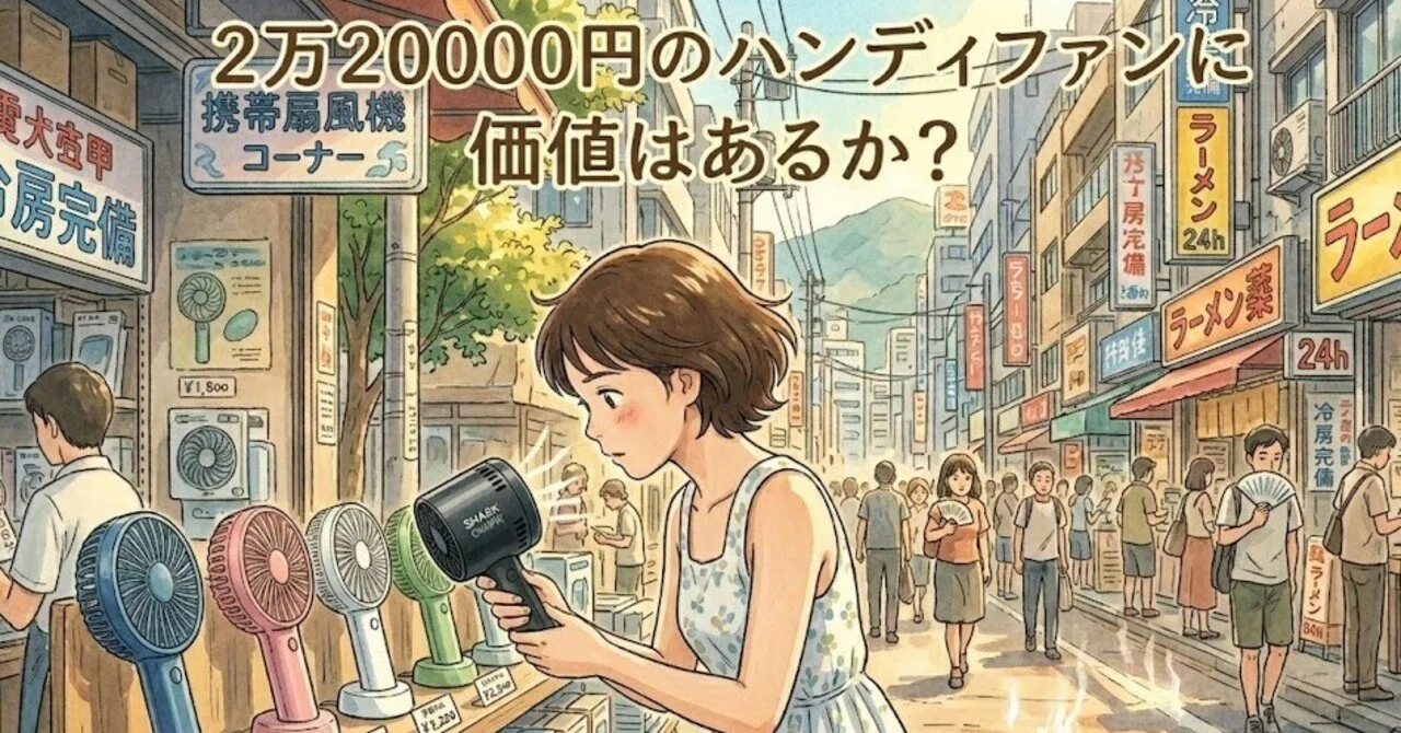2万2000円のハンディファンに価値はあるか？シャークのChillPillが