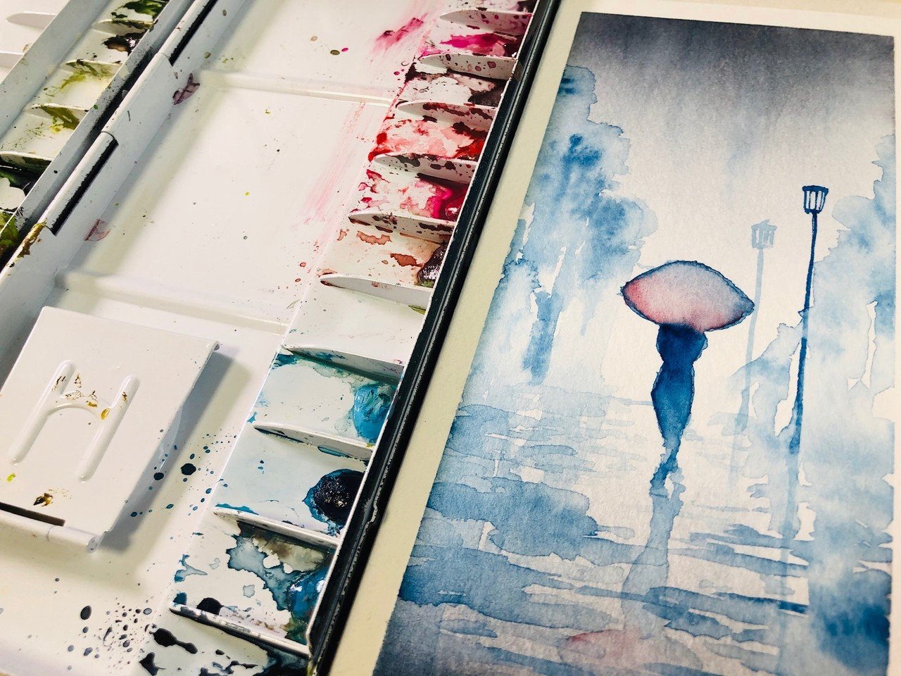 雨を描きたい 透明水彩の雨 5つの道具と魅力的な雨の描き方 その4 全5回 サトウヒロシ Saltyfrog Nft Note 雨を描きたい 透明水彩の雨 5つの道具と魅力的な雨の描き方 その4 全5回 サトウヒロシ Saltyfrog Nft Note