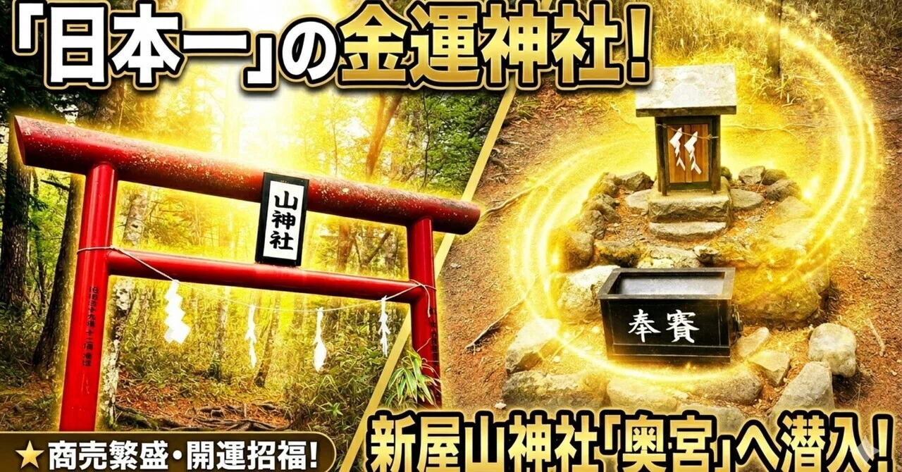 日本一の金運神社 新屋山神社】一生に一度は行くべき新屋山神社「奥宮