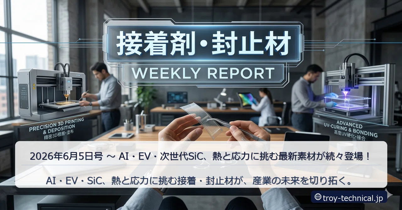 Troy Technical Adhesives & Sealants Weekly Report June 5, 2026 - AI, EV ...