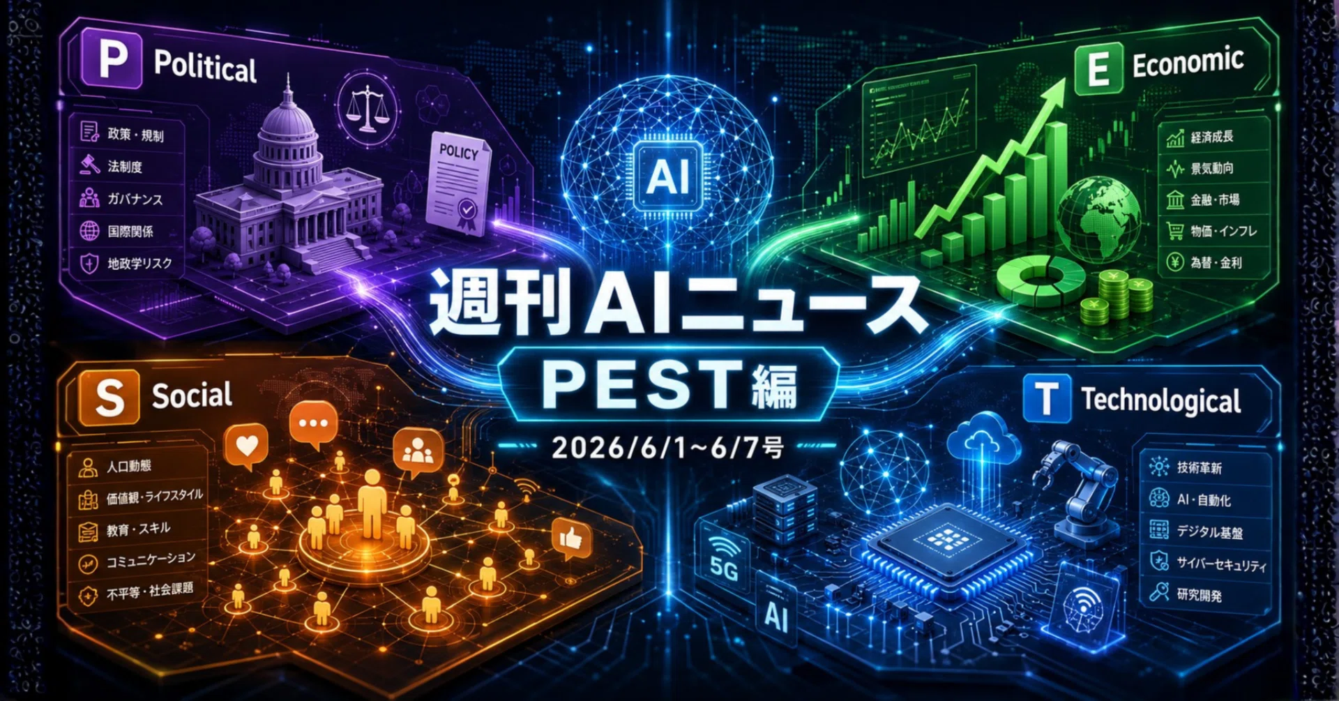 週刊AIニュース[PEST編] (2026/6/1~6/7号)｜Yasuhito Morimoto