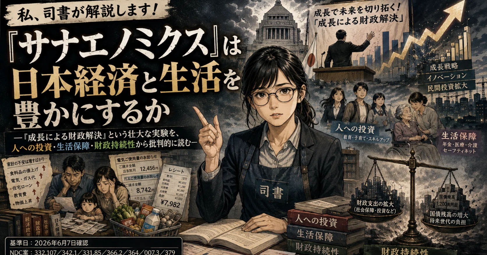 私、司書が解説します！「サナエノミクス」は日本経済と生活を豊かに
