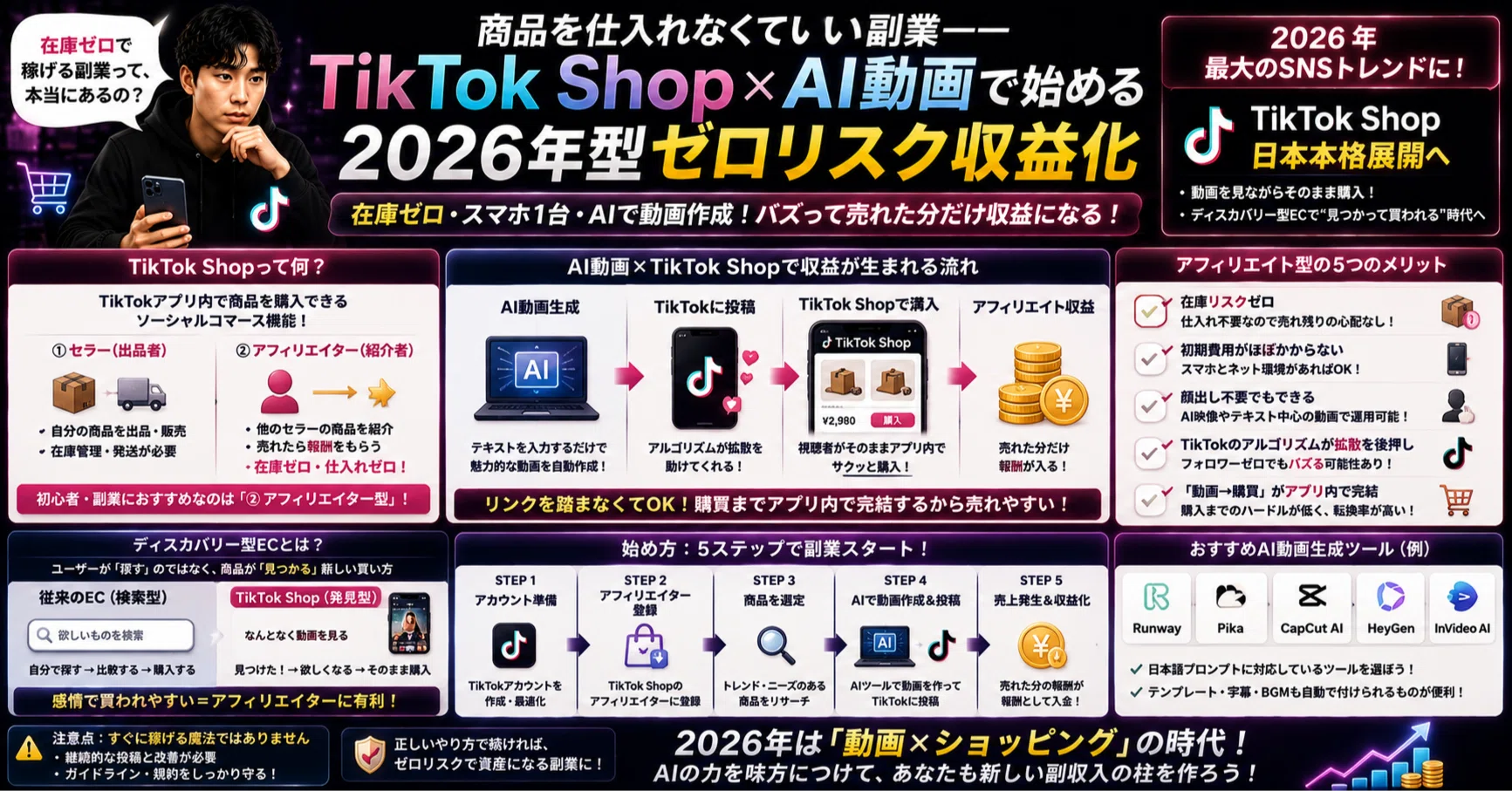 商品を仕入れなくていい副業——TikTok Shop×AI動画で始める2026年型ゼロ 商品を仕入れなくていい副業——TikTok Shop×AI動画で始める2026年型ゼロ