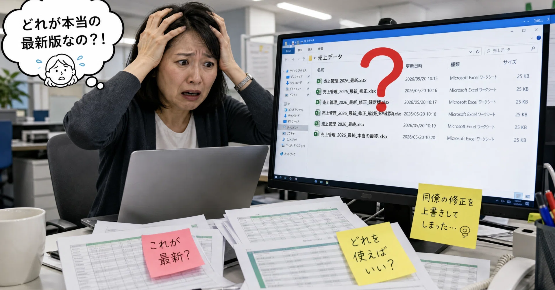 なぜ私たちは「どれが最新版か分からないエクセル」の迷路に迷い込んで