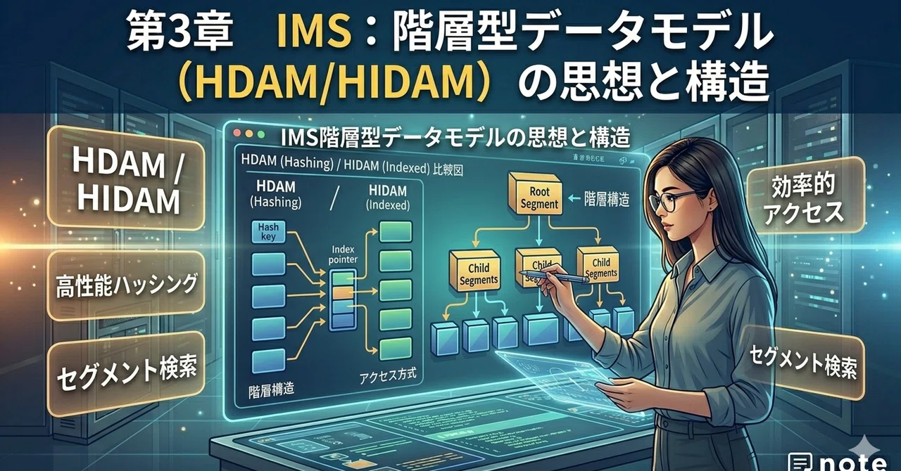 第3章 IMS：階層型データモデル（HDAM/HIDAM）の思想と構造｜ラスカル