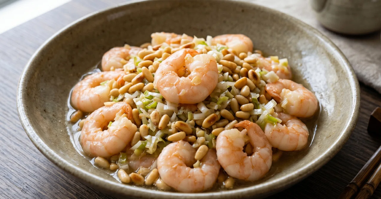 Sh-015: Songzi Xiaren | Stir-fried Shrimp with Pine Nuts｜甘口男Higene