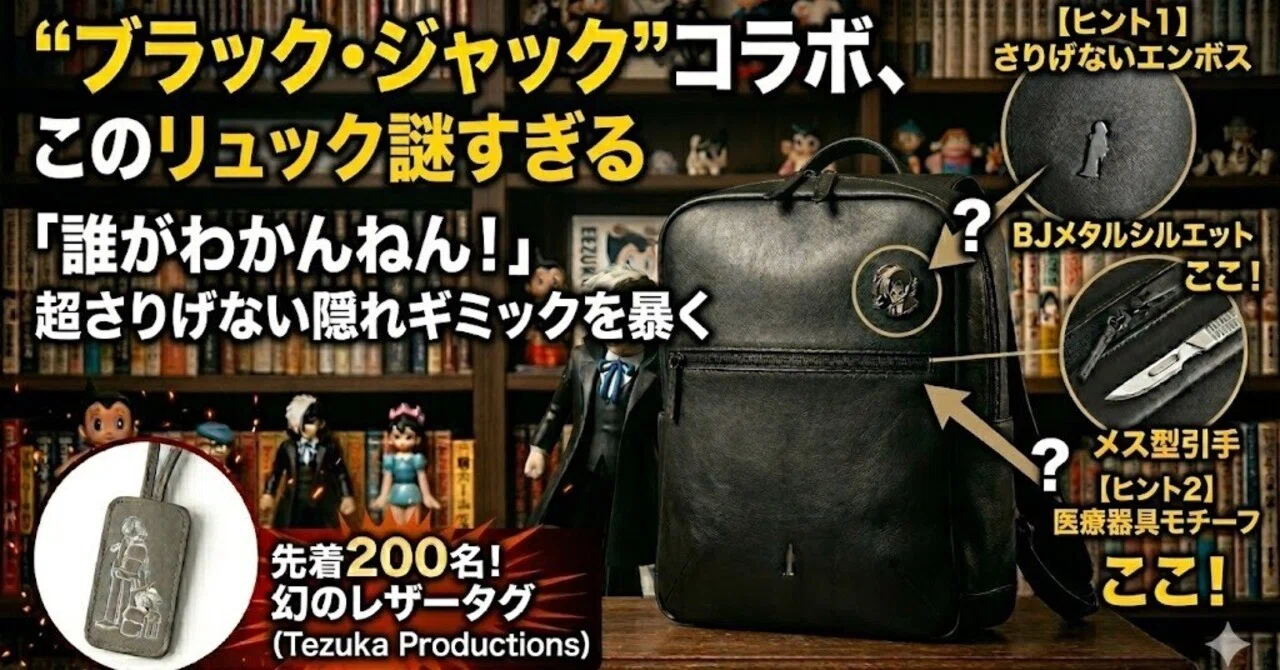 ブラック・ジャック」とのコラボ商品が面白すぎる。｜手塚治虫全巻