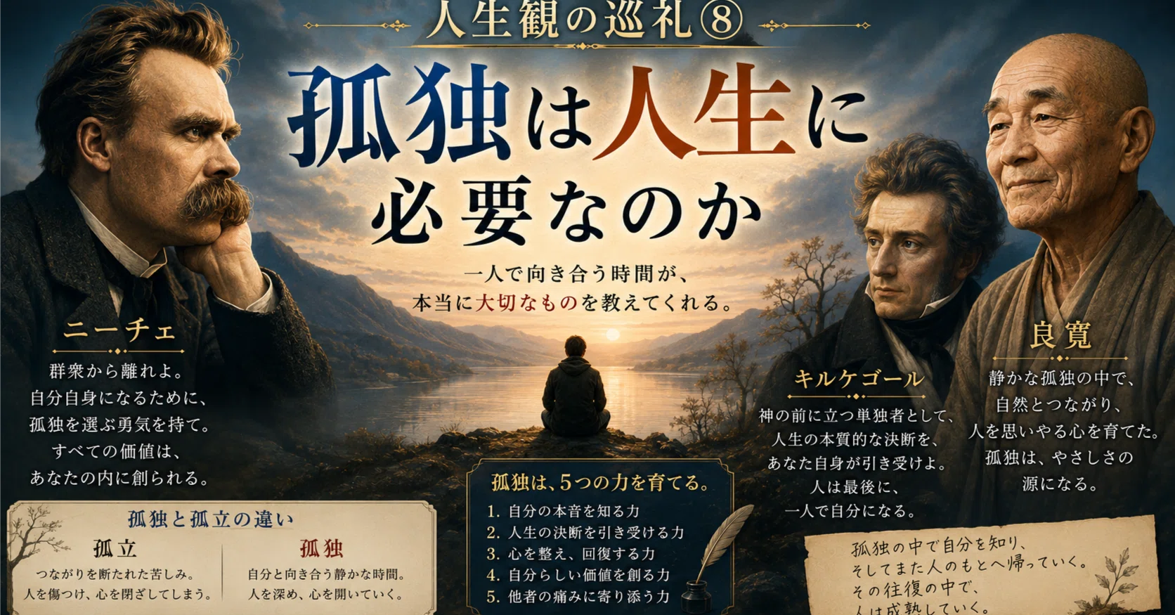 人生観の巡礼⑧ 孤独は人生に必要なのか｜Kazuo Haraya｜壊れずに