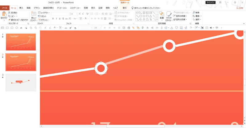 Powerpointで動く折れ線グラフを作ってみた Powerpoint Note