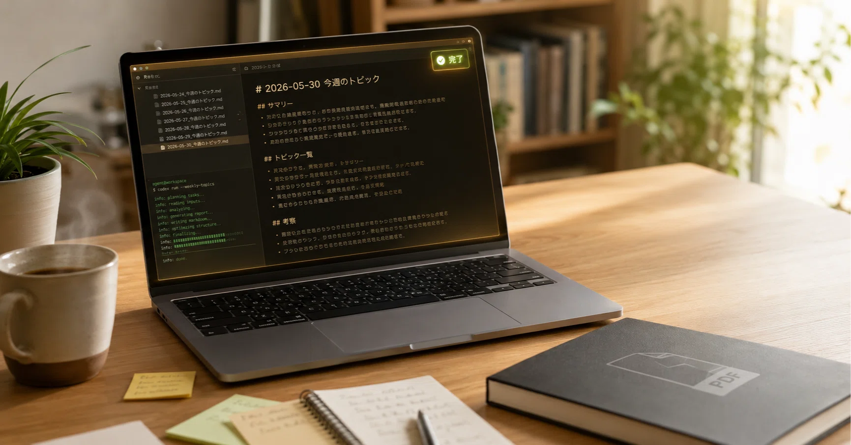 遊ばせていたCodexに仕事をさせる——情報収集も読書も全自動化した