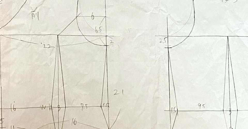 ダブルボタンベストの製図と作り方1 ののかすみれ Note