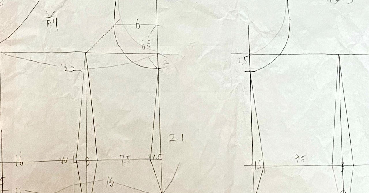 ダブルボタンベストの製図と作り方1 ののかすみれ Note
